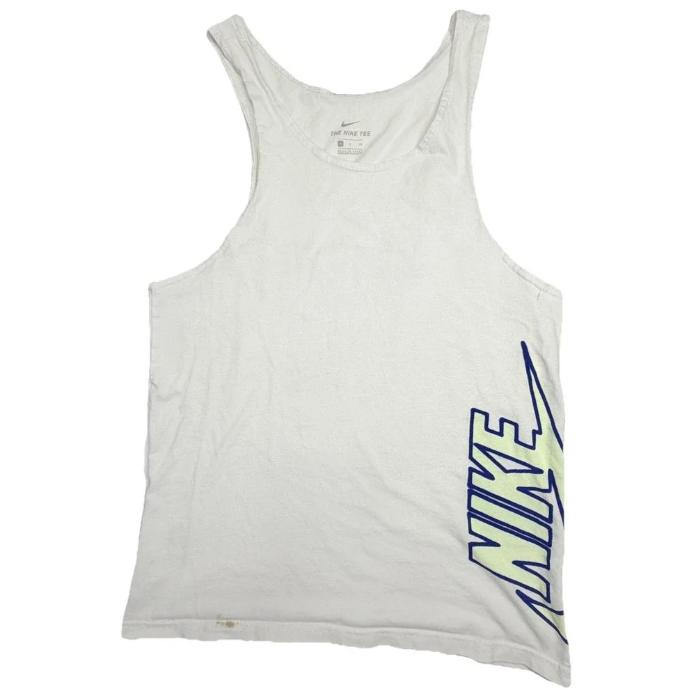 Nike Sportswear Festival Revolution Tank‎ Top Men's Small White Graphic